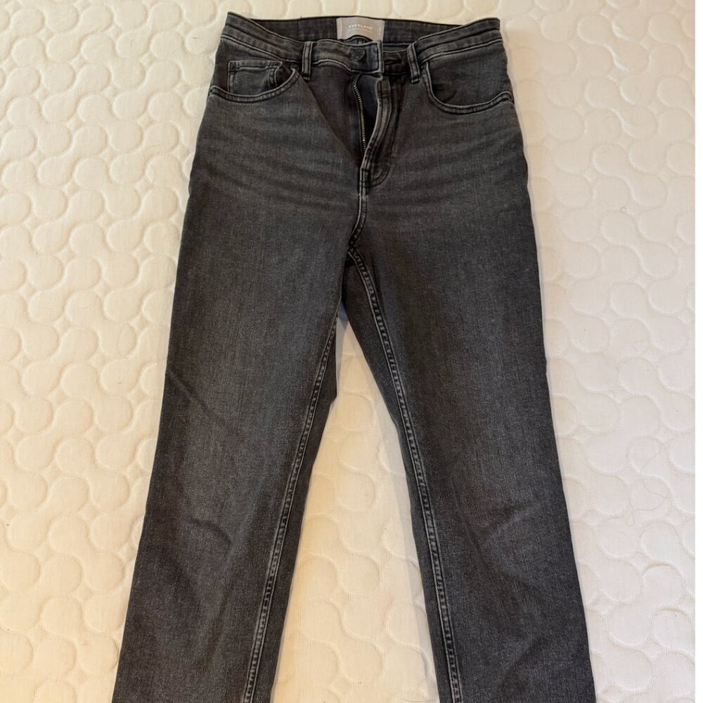 Everlane, Black Size 27 High Rise Straight Jean